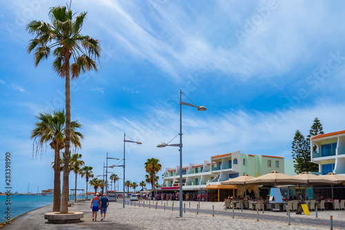 Travelling to Cyprus. Palm ...