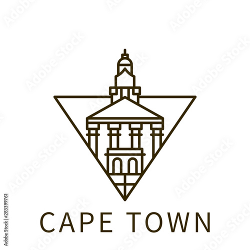 Cape town icon. Element of city in triangle icon