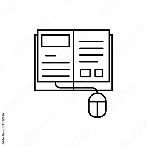 Learning, video tutorials, amuse icon. Element of education line icon