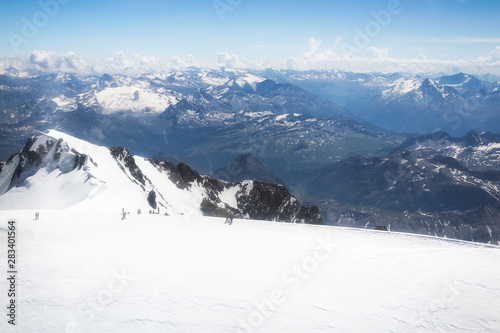 Mont-blanc vue du ciel