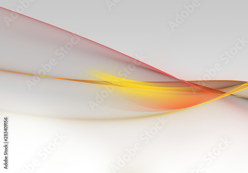 Abstract background waves. White, red and yellow abstract background for business card or wallpaper