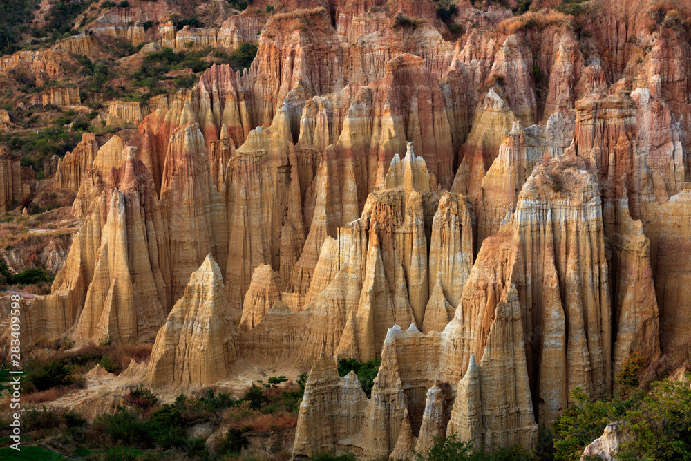 Earth Forest of Yuanmou in Yunnan Province, China - Exotic earth and ...