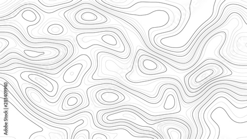 Topography map background. Vector geographic contour map.