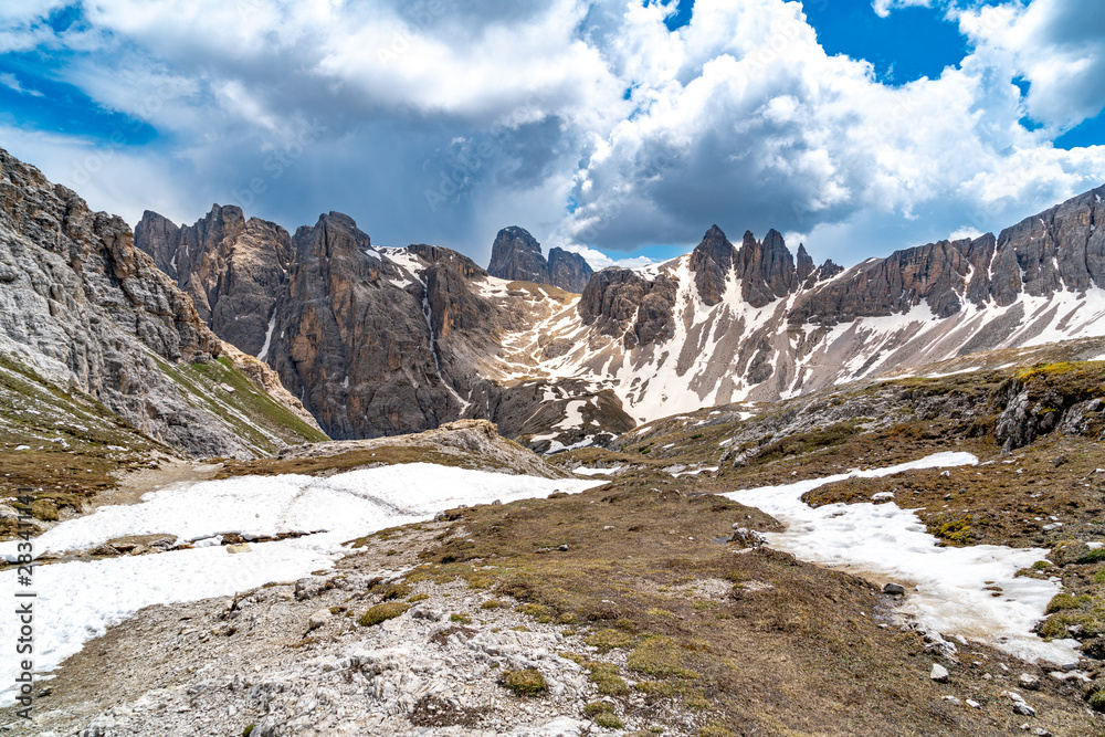 Alpine Landschaft in den Südtiroler Dolomiten
