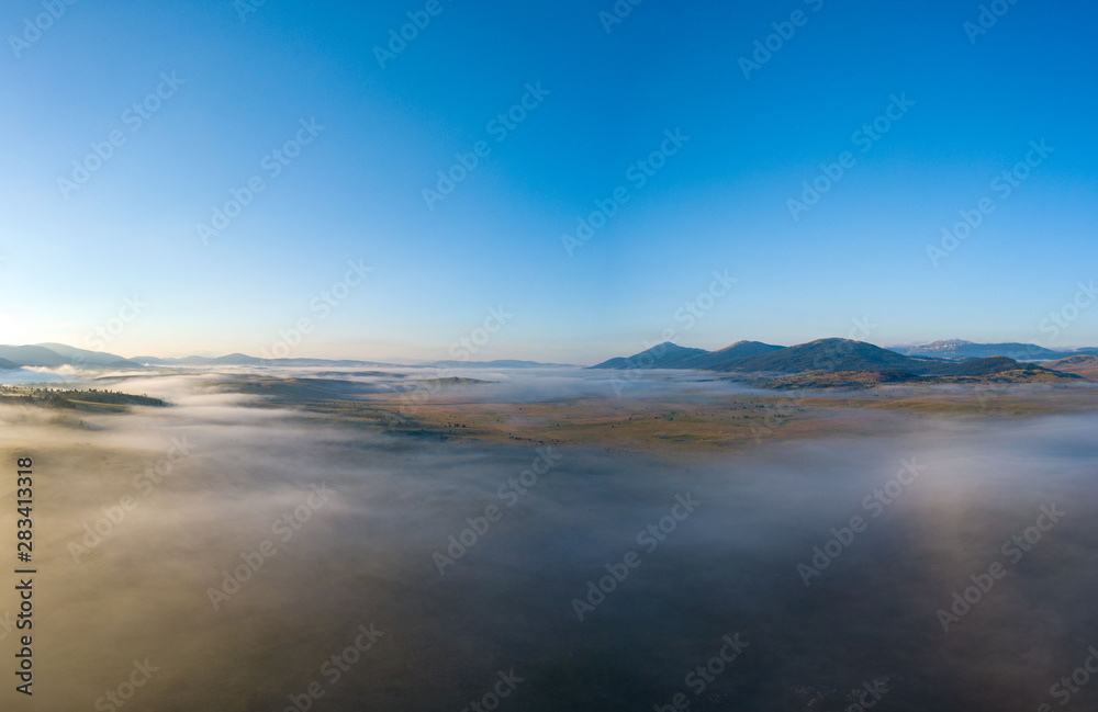 Fototapeta premium The Kupres Polje (Kupreško polje) within Dinaric karst of western Bosnia and Herzegovina.
