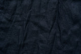 Black cotton fabric texture.Grunge background.