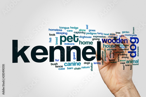 Kennel word cloud concept