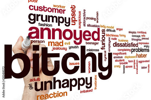 Bitchy word cloud