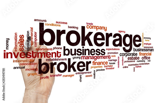 Canvas Print Brokerage word cloud