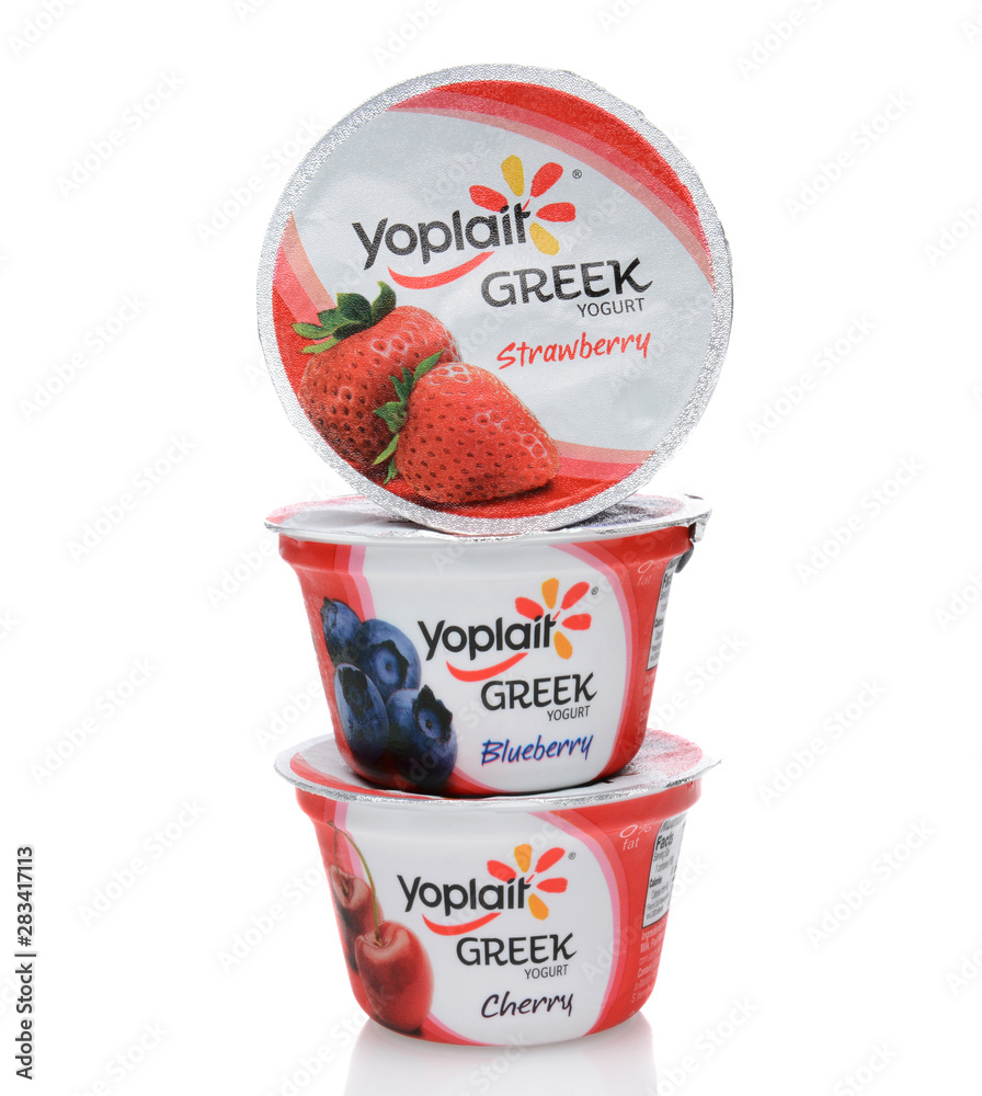 IRVINE, CA SEPTEMBER 15, 2014 A stack of three different containers