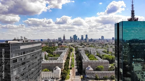 Warszawa - widok na cetrum