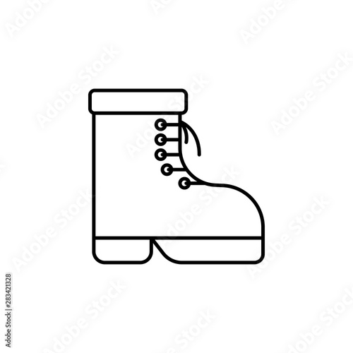 Rain boots, autumn icon. Element of autumn icon