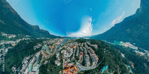 Photography Panorama aerial view of Sai Kung, Hong Kong