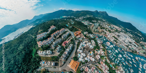 Photography Panorama aerial view of Sai Kung, Hong Kong