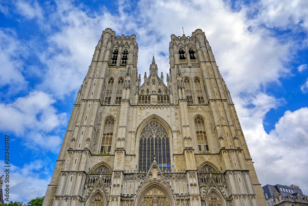 The Cathedral of St. Michael and St. Gudula is a Roman Catholic church in Brussels, Belgium. The Cathedral of St. Michael and St. Gudula is a Roman Catholic church in Brussels, Belgium.