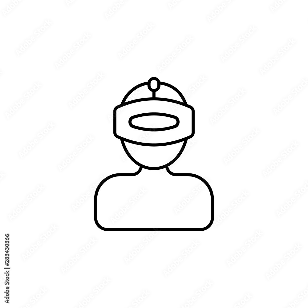 Augmented reality, vr, man icon. Element of augmented reality icon Augmented reality, vr, man icon. Element of augmented reality icon