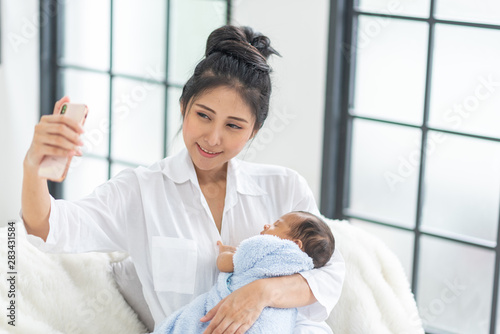 Showing the love of mother ...