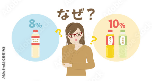 軽減税率　なぜアルコールの調味料が非対象なのか疑問に思う女性