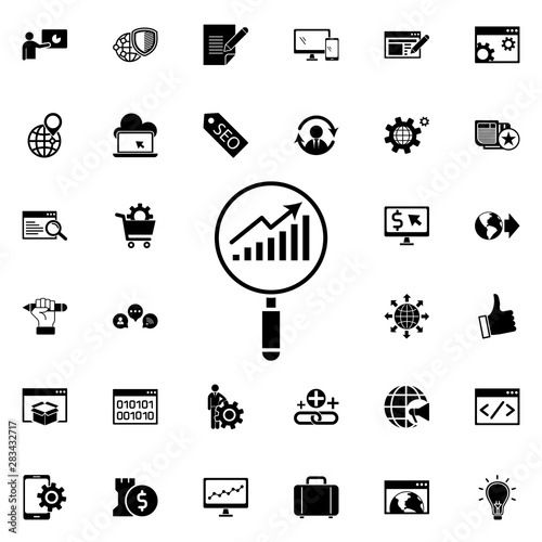 Training seo icon. Universal set of seo and development for website design and development, app development