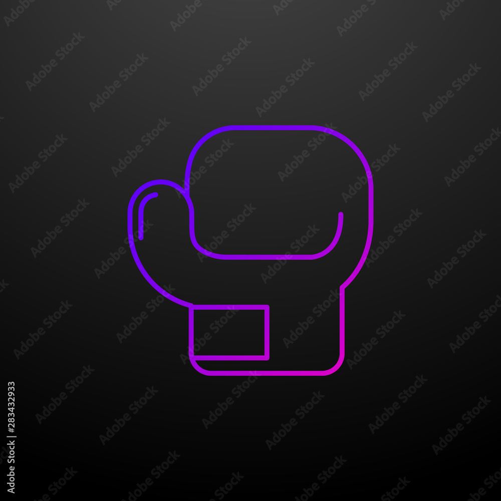 Boxing glove outline nolan icon. Elements of sport set. Simple icon for websites, web design, mobile app, info graphics