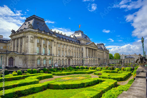 The Royal Palace of Brussels is the official palace of the King and Queen of the Belgians in the center of the nation's capital of Brussels, Belgium. photo