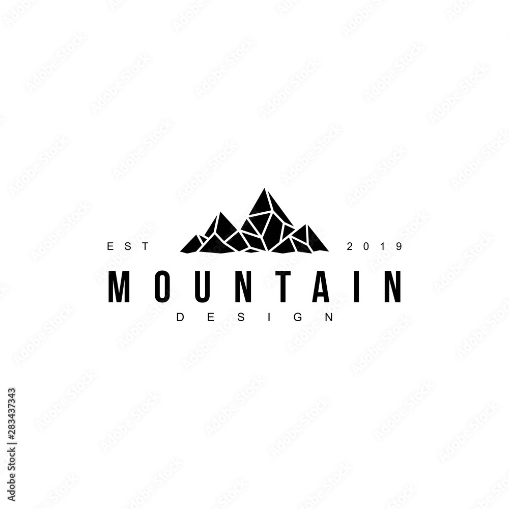 Mountain logo design vector template.Creative mountain symbol inspiration	