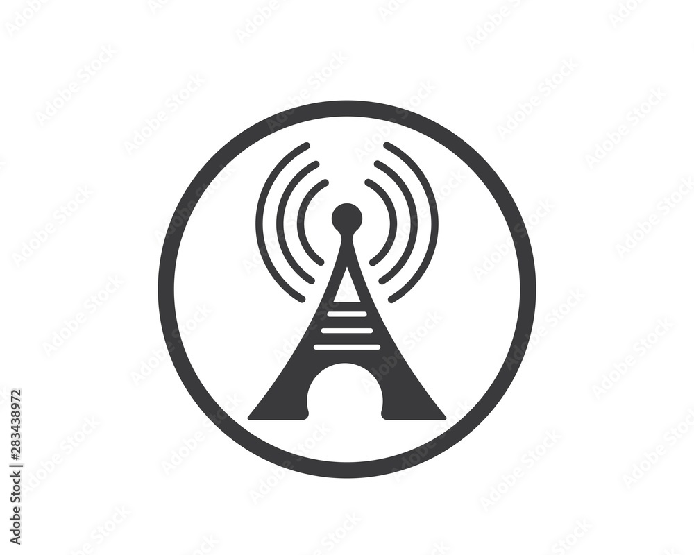 tower signal logo icon vector illustration tower signal logo icon vector illustration