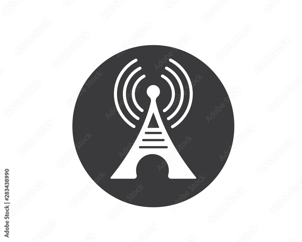 tower signal logo icon vector illustration tower signal logo icon vector illustration
