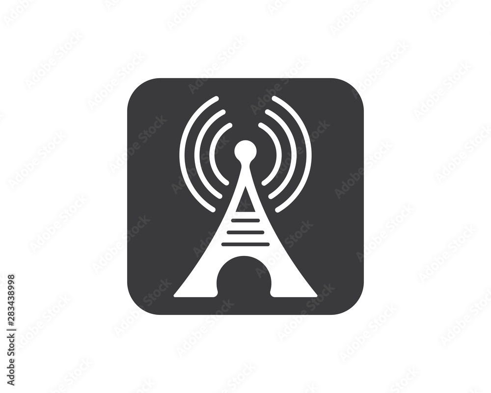 tower signal logo icon vector illustration tower signal logo icon vector illustration
