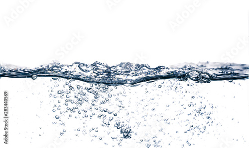 water wave isolated on white background