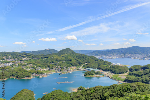 展海峰から見た佐世保市内　長崎県佐世保市　　Nagasakiken  © M・H