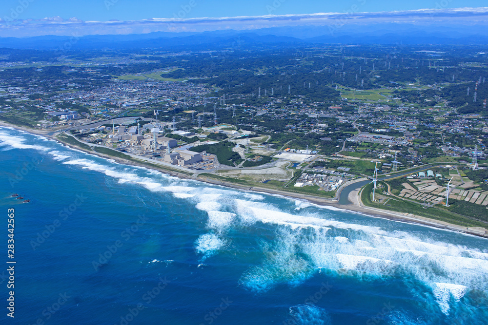 Fototapeta premium Wybrzeże Omaezaki / antena