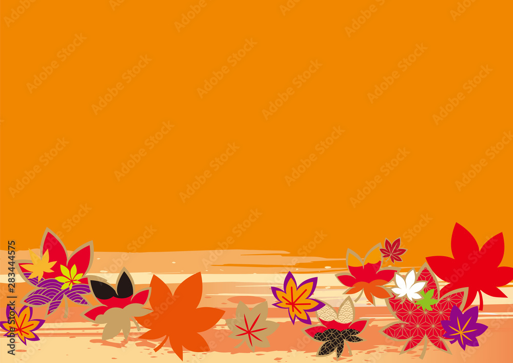 秋イメージの背景素材 Stock Vector Adobe Stock