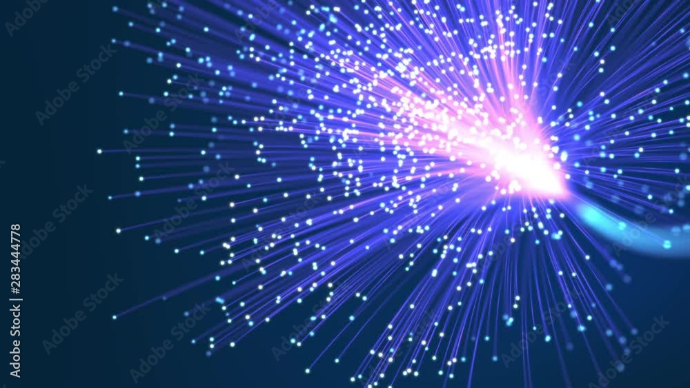 Abstract fiber optics background. Stock Video | Adobe Stock
