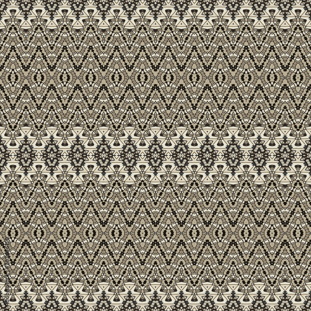 Black and Ivory Ethnic Digital seamless pattern 9