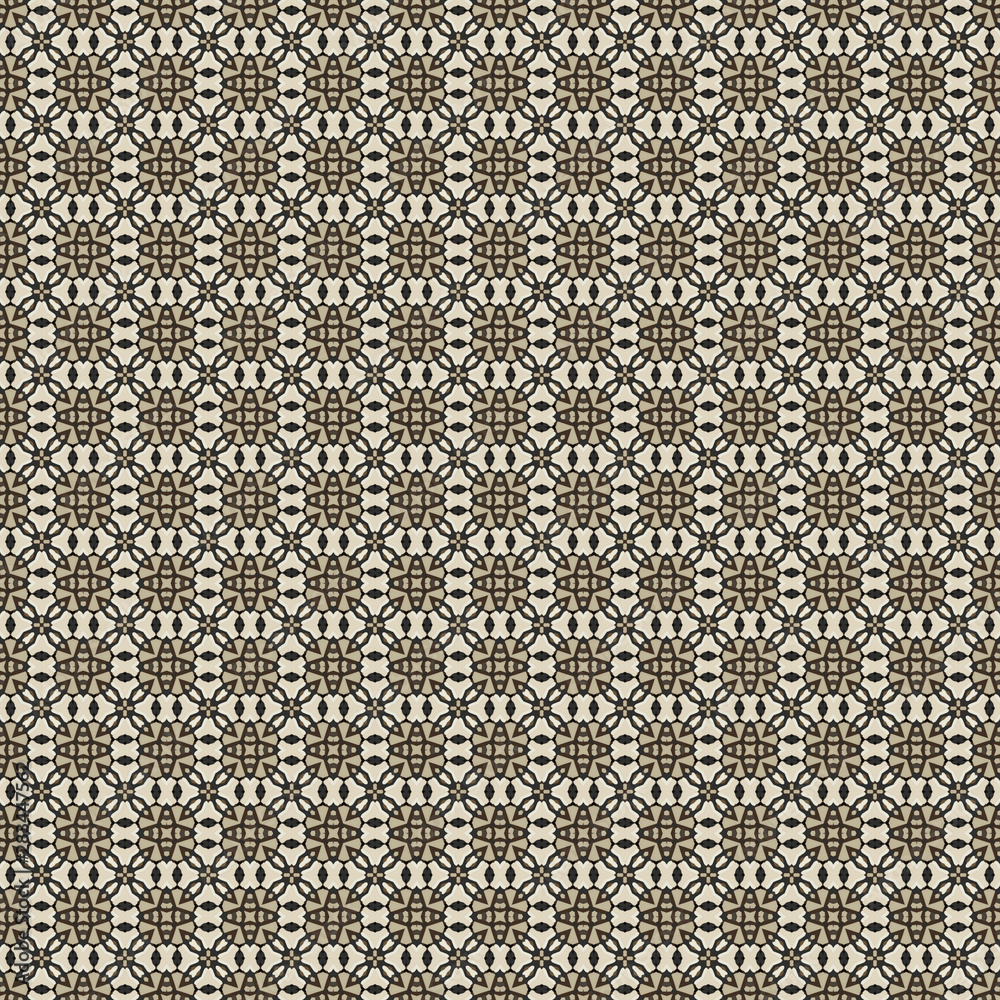 Black and Ivory Ethnic Digital seamless pattern 15