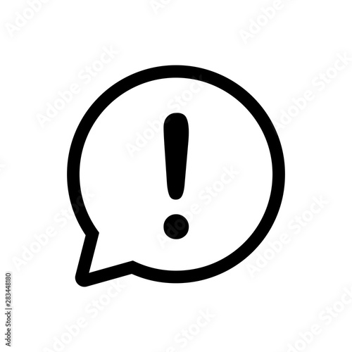 exclamation mark outline vector
