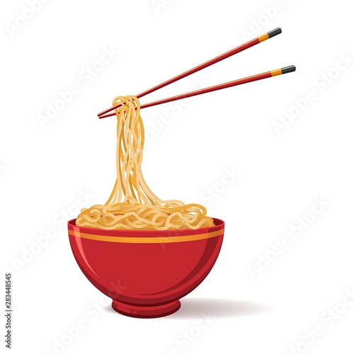 Oriental noodle food photo