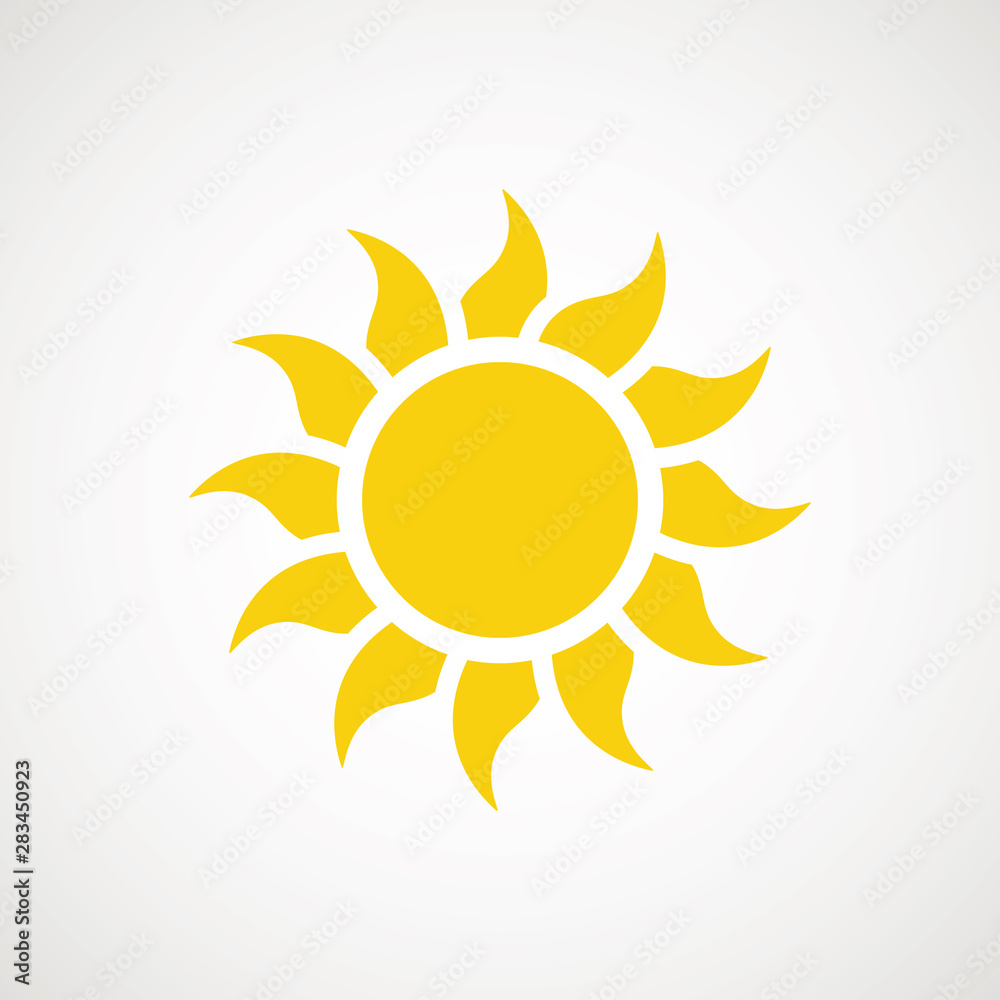 Sun sign symbol icon vector illustration. Sun vector border icon use for admin panels, website, interfaces, mobile apps. Sun sign symbol icon vector illustration. Sun vector border icon use for admin panels, website, interfaces, mobile apps.