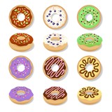 Glazed doughnut set