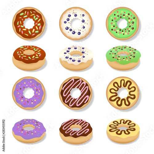 Glazed doughnut set