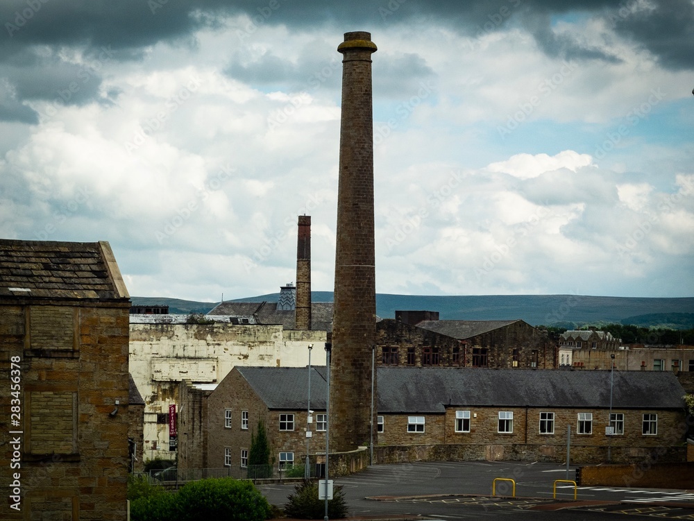 Fototapeta premium Old mill chimney Burnley
