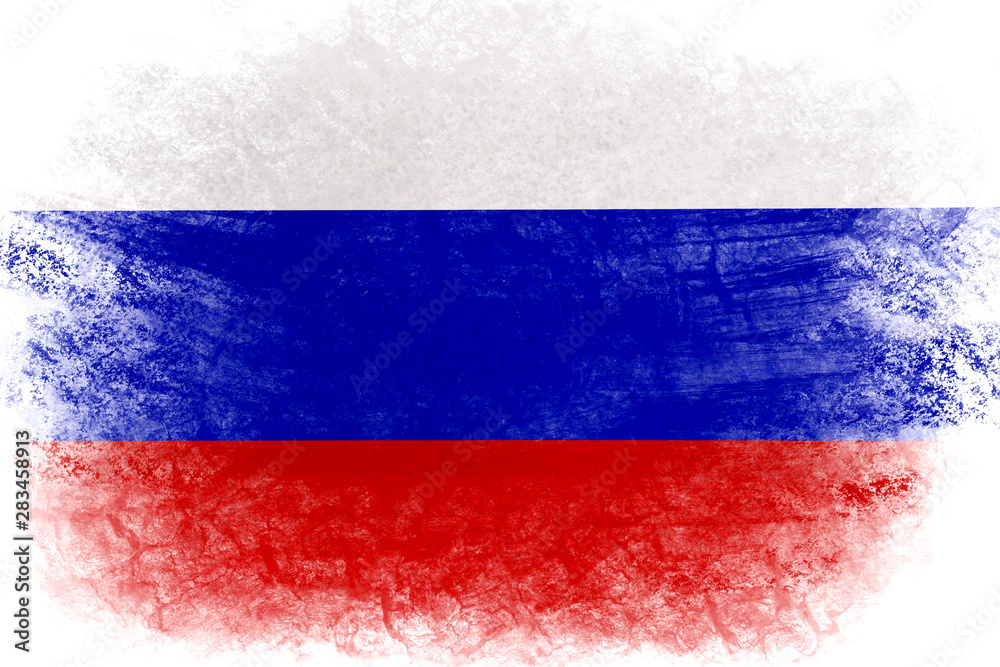 Premium PSD  A flag of russia with the national flag png