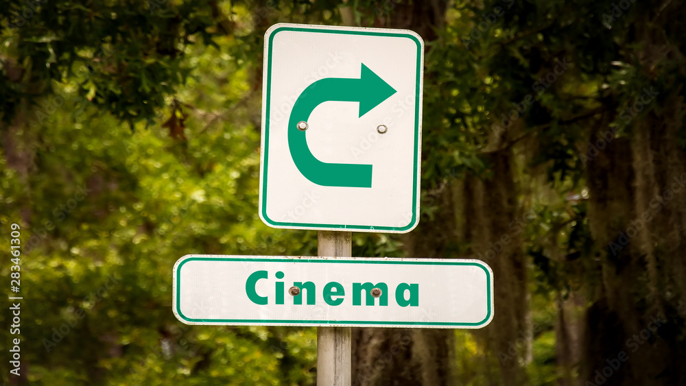 Street Sign to Cinema