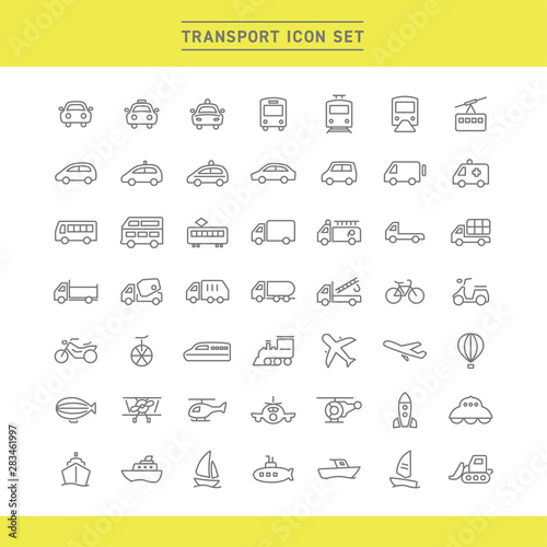 TRANSPORT ICON SET