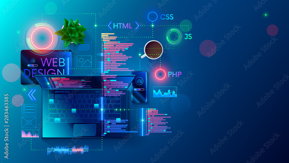Wallpaper programming, laptop, code, coding, it for mobile and