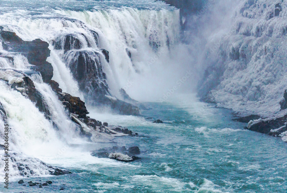 Winter waterfall