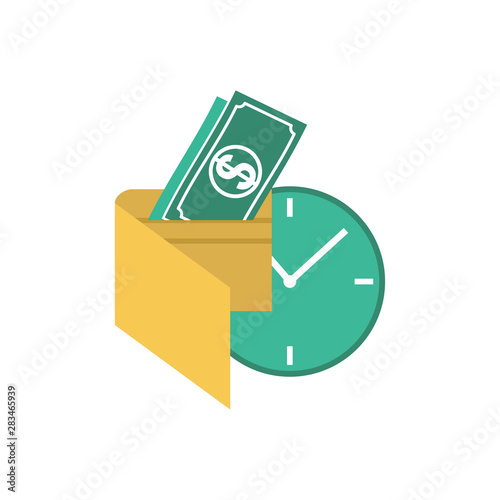 Calendar with payday calculator concept vector isolated illustration