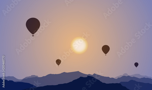 Some Balloons In The Sky, Mountains