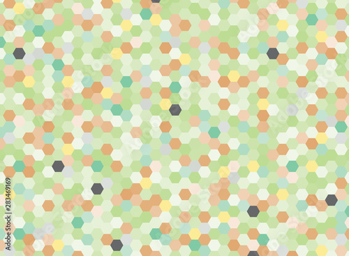 Colorful hexagonal abstract background design